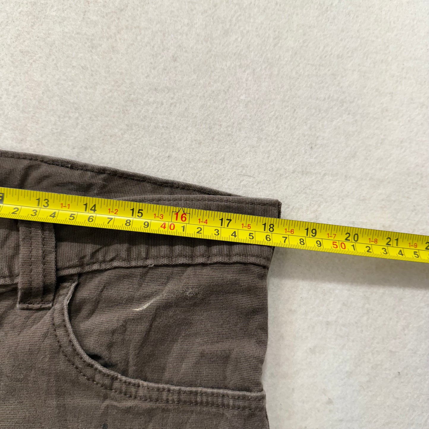 Carhartt Men's Duck Brown Cotton Relaxed Fit Carpenter Pants Workwear Waist 36