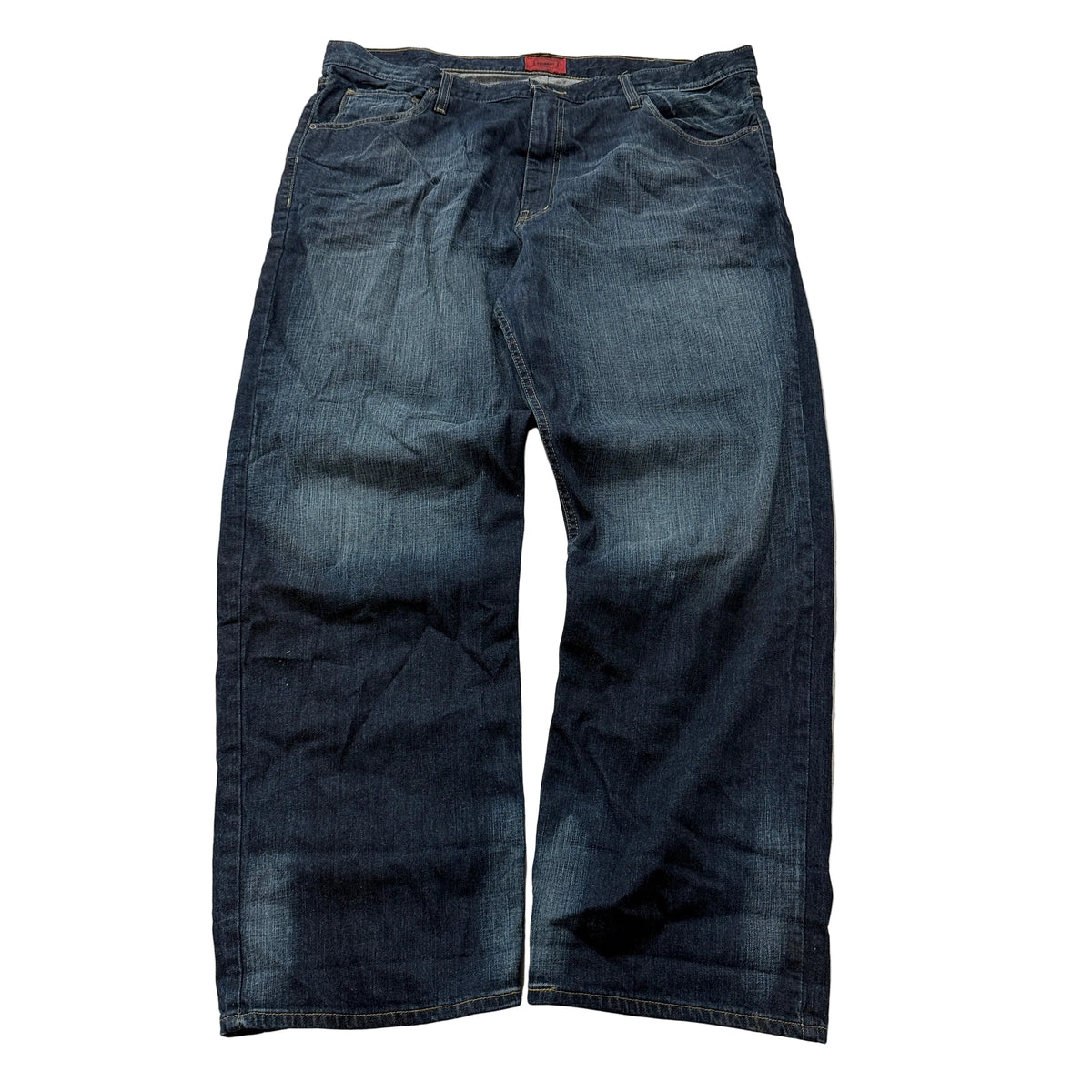 Foundry Supply Co Denim Jeans Men's Dark Wash Blue Relaxed Straight Size 42 photo 1