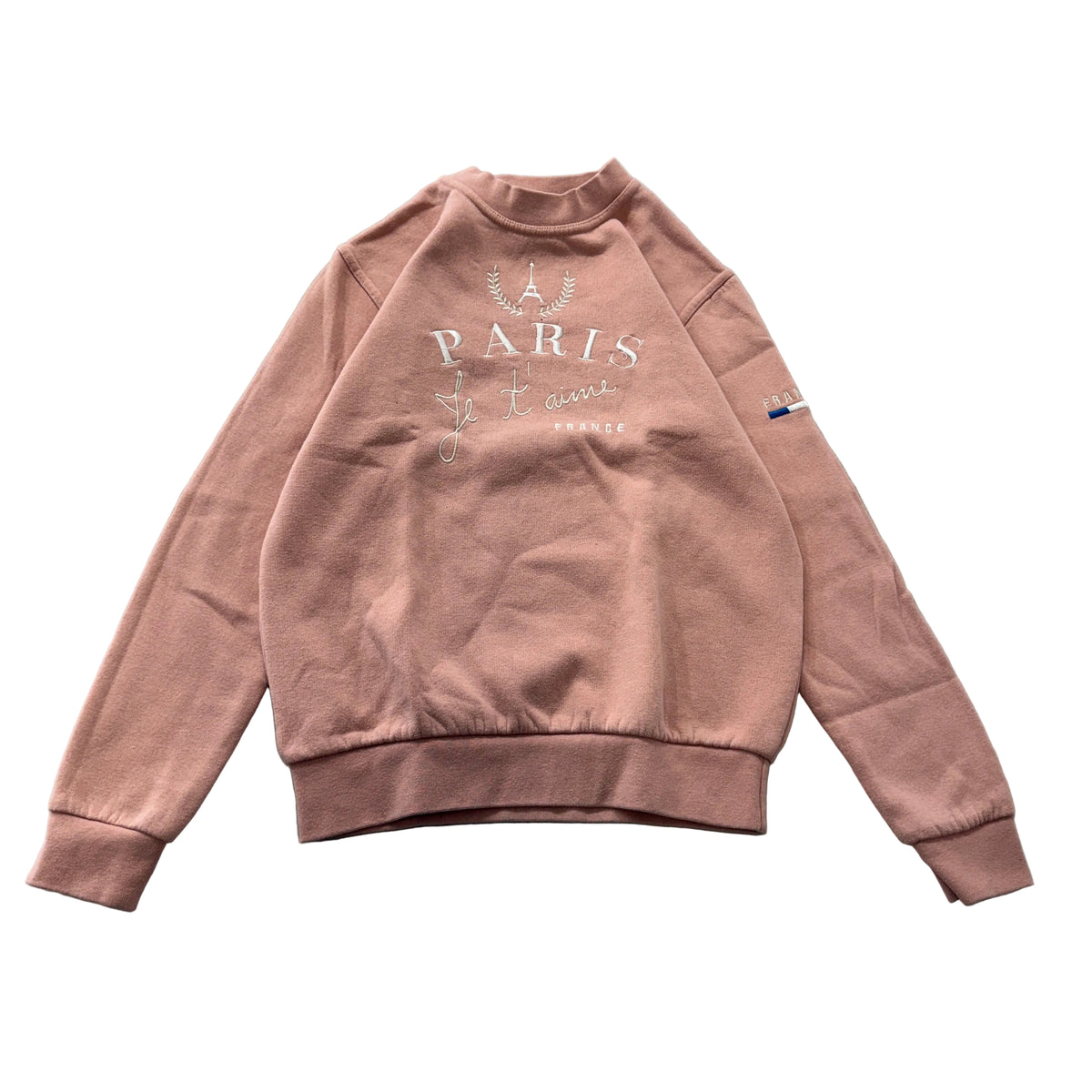 Tour DOr Paris Pink Embroidered Crewneck Sweatshirt Size XS photo 1
