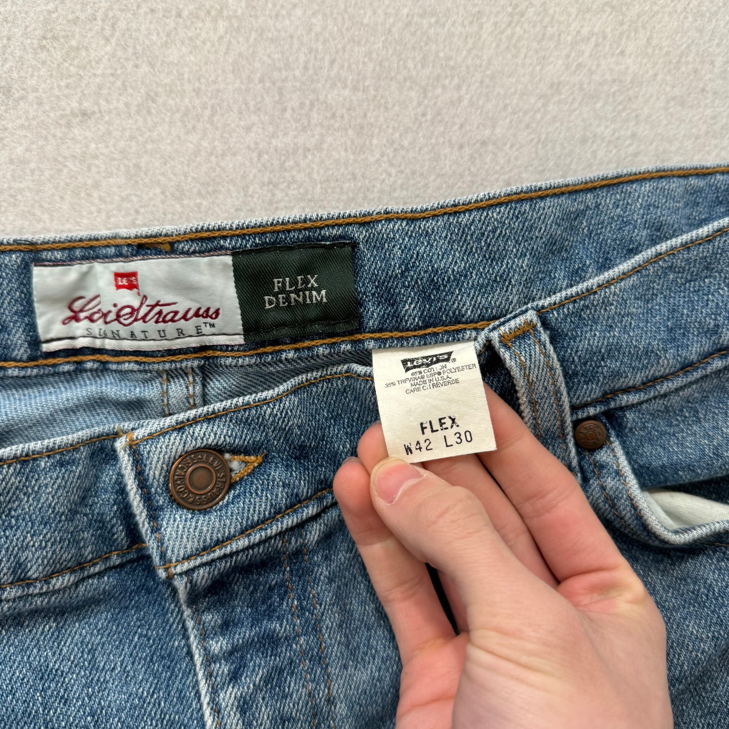 Levi's Strauss & Co. 540 Flex Men's Medium Blue Denim Straight Leg Jeans Size 42