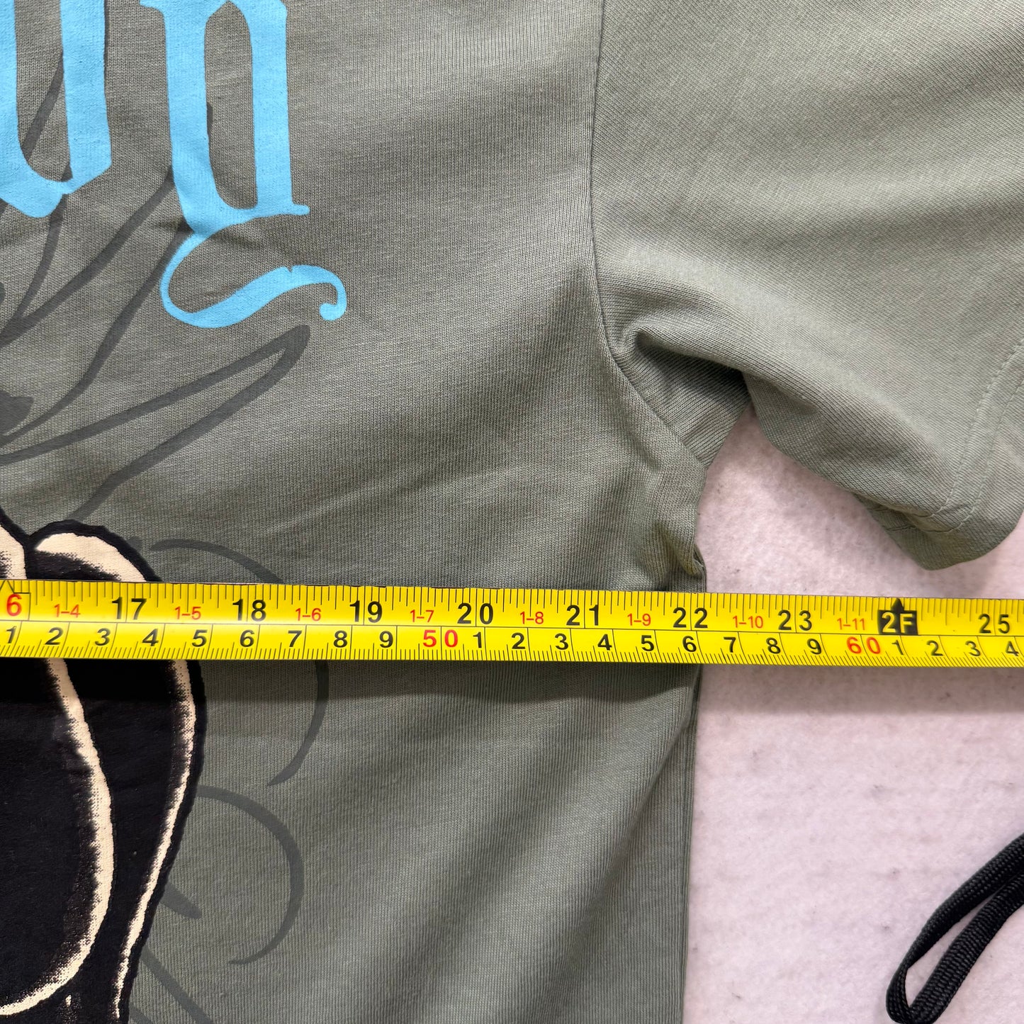 Ed Hardy Men's Olive Green Cotton T-Shirt Crouching Panther Graphic Tee Size M