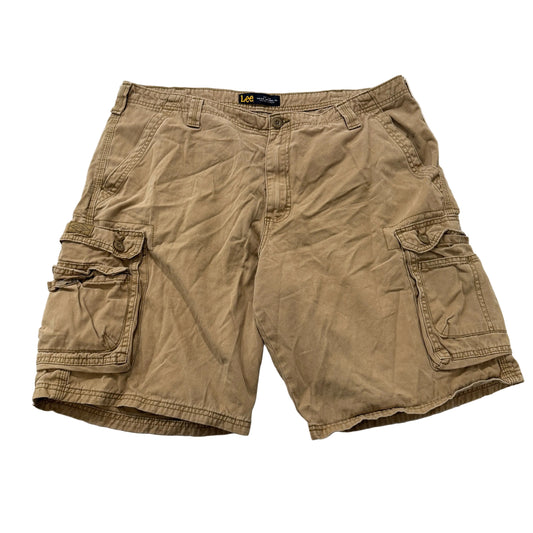 Lee Cargo Shorts Men's Khaki Tan Cotton Utility Pockets Casual Size 40 photo 1