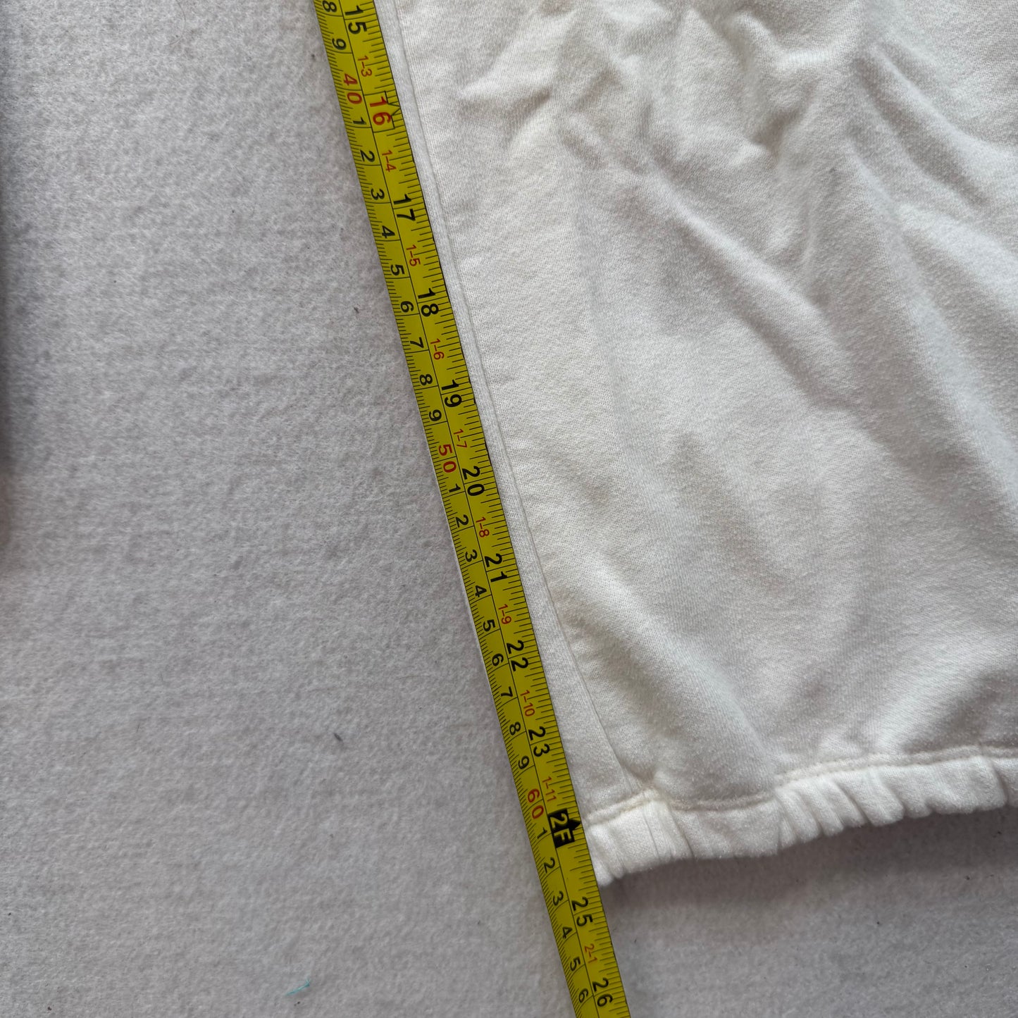 Hollister Women's White Fleece Straight Leg Capri Sweatpants Loungewear Size M