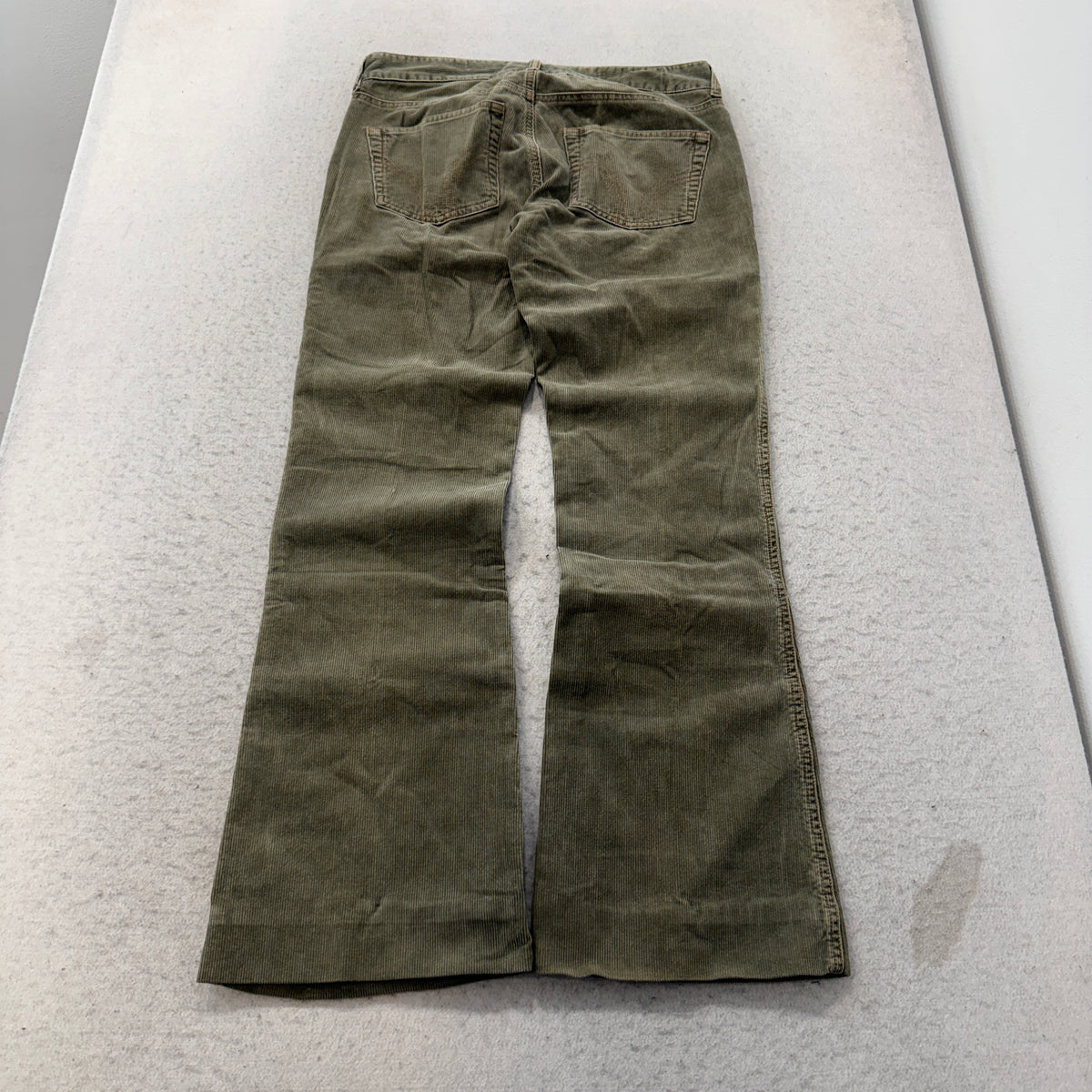 Hollister Olive Corduroy Flare Pants Size 5 photo 2