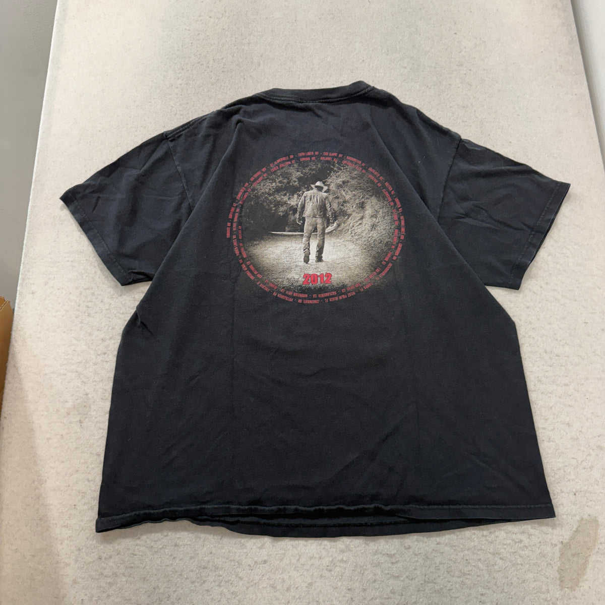 Jason Aldean black concert tee back