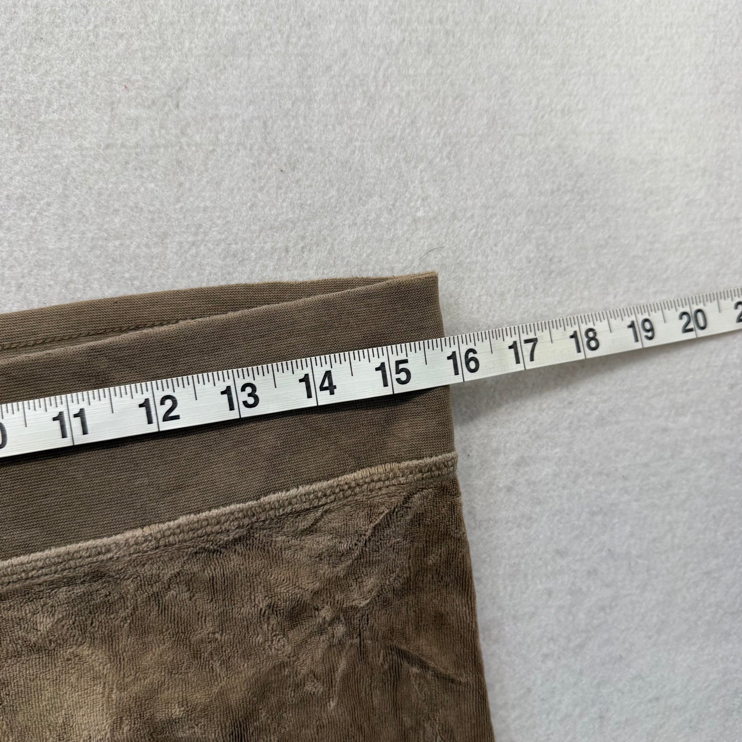 Juicy Couture Beige Classic Terry Flared Wide Leg Track Pants Low Rise Size M