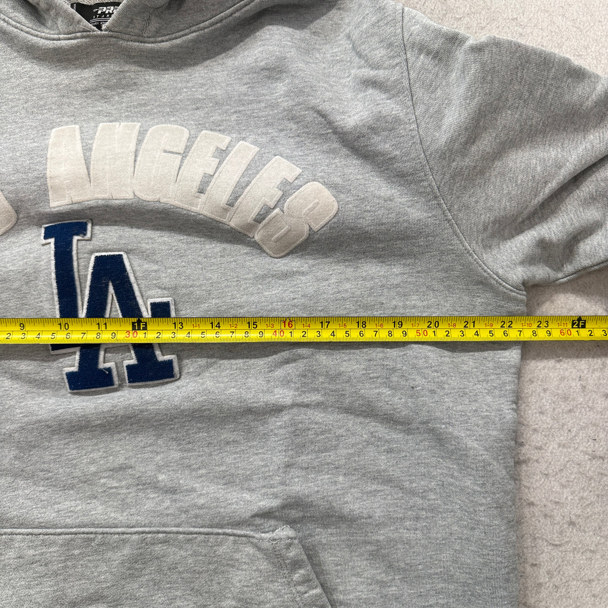 Pro Standard Dodgers hoodie chest