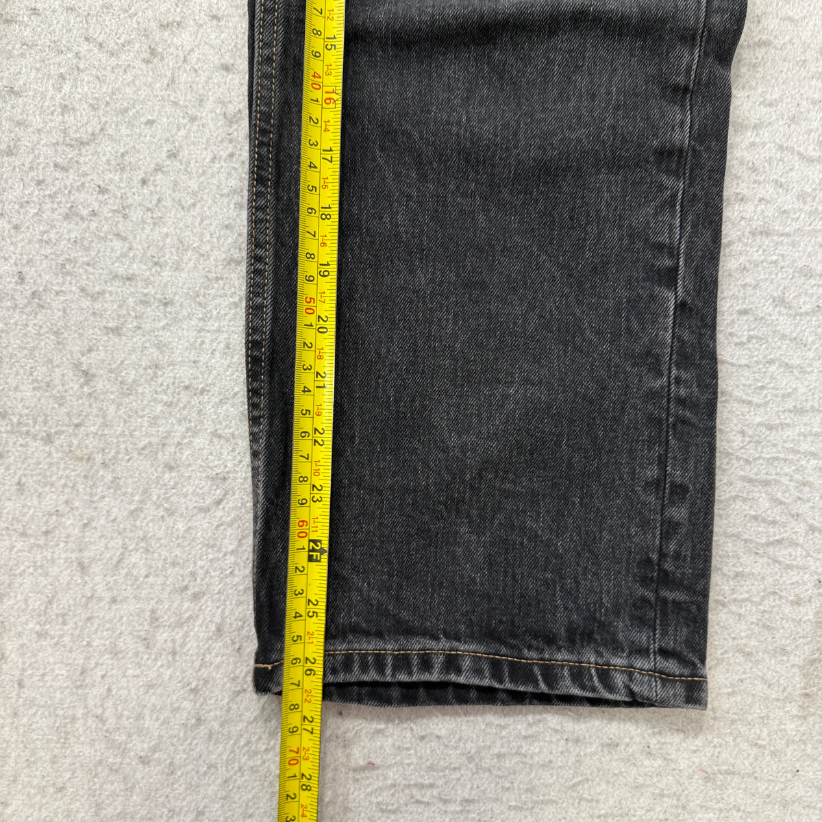 Arizona Jean Co Highest Rise Vintage Straight Jeans Women's Black Wash Size 4 photo 5