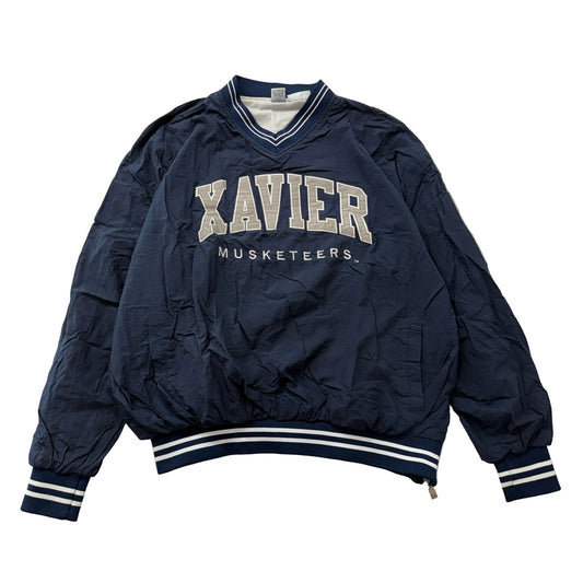 Russell Athletic Xavier Musketeers Navy Pullover Windbreaker Size XXL photo 1