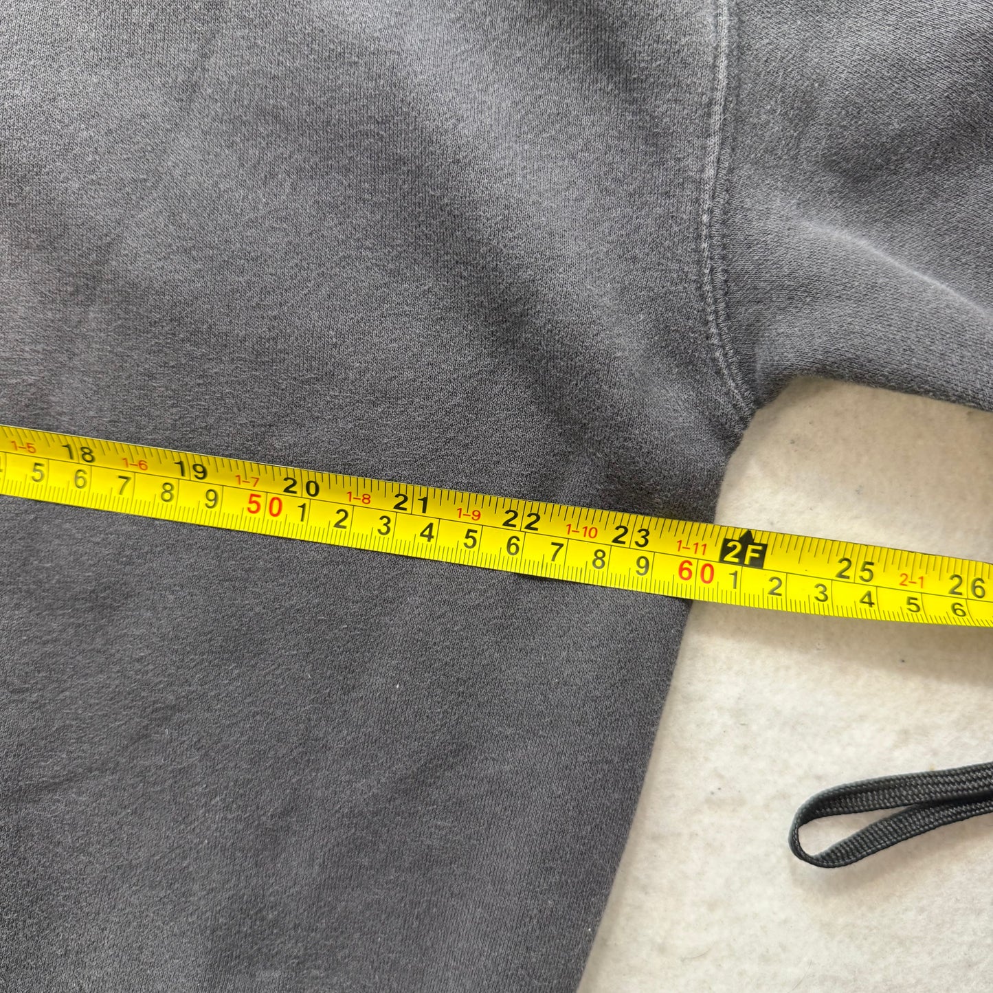 Abercrombie & Fitch Men's Charcoal Fleece Oversized Sweatshirt Graphic Size S