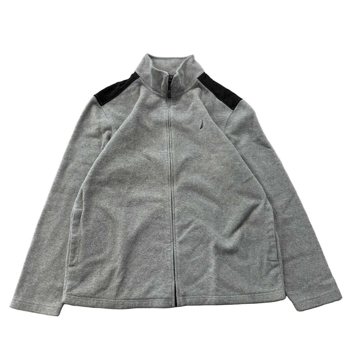 Nautica Grey Fleece Full Zip Jacket Size XL photo 1