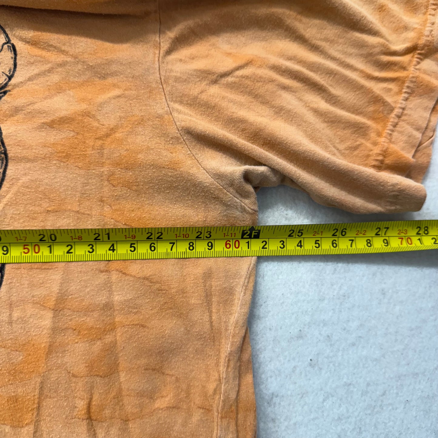 Affliction Men's Burnt Orange Cotton T-Shirt Short Sleeves Graphic Logo Size 2XL