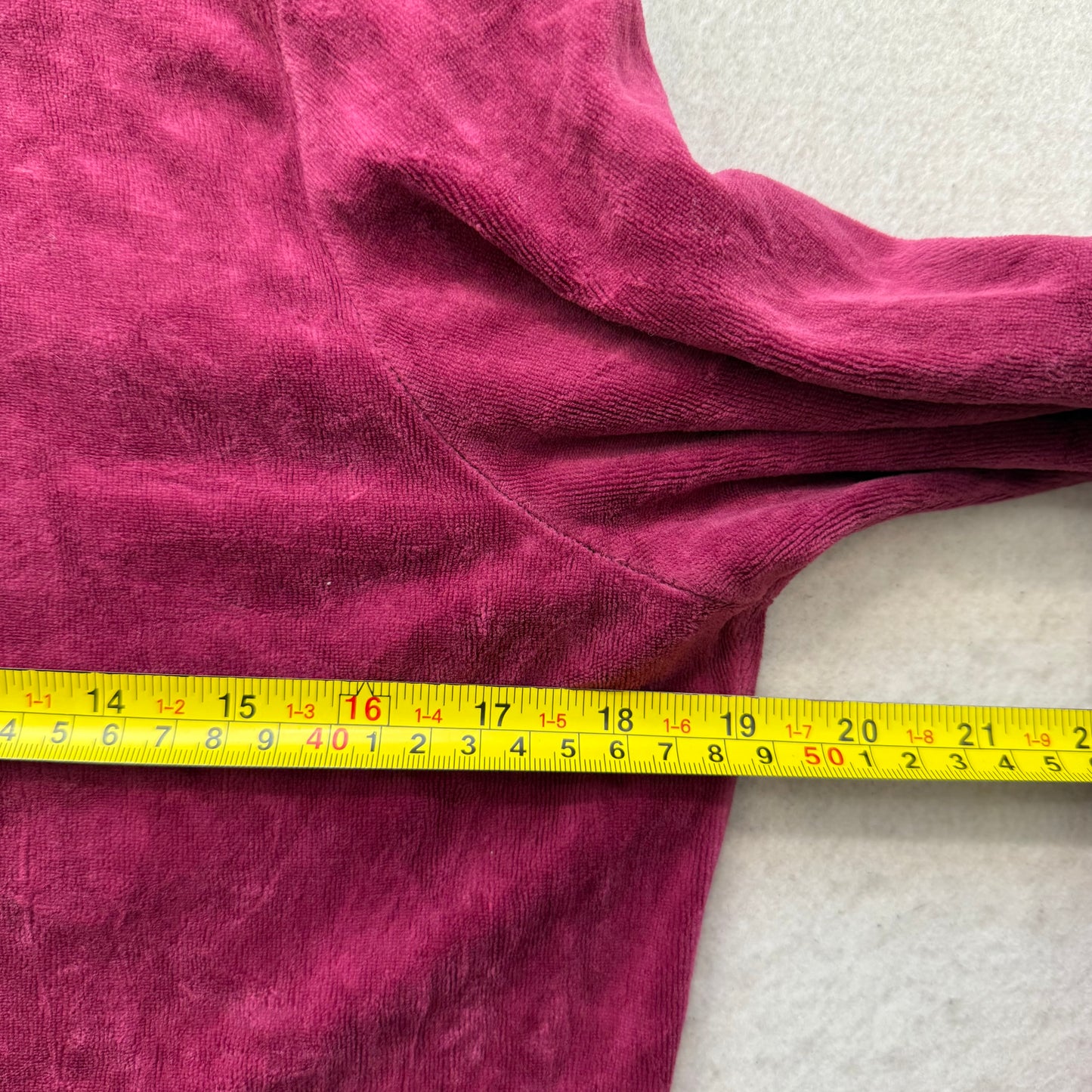 Juicy Couture Women's Berry Velour Zip Up Hoodie Split Kangaroo Pockets Size XL