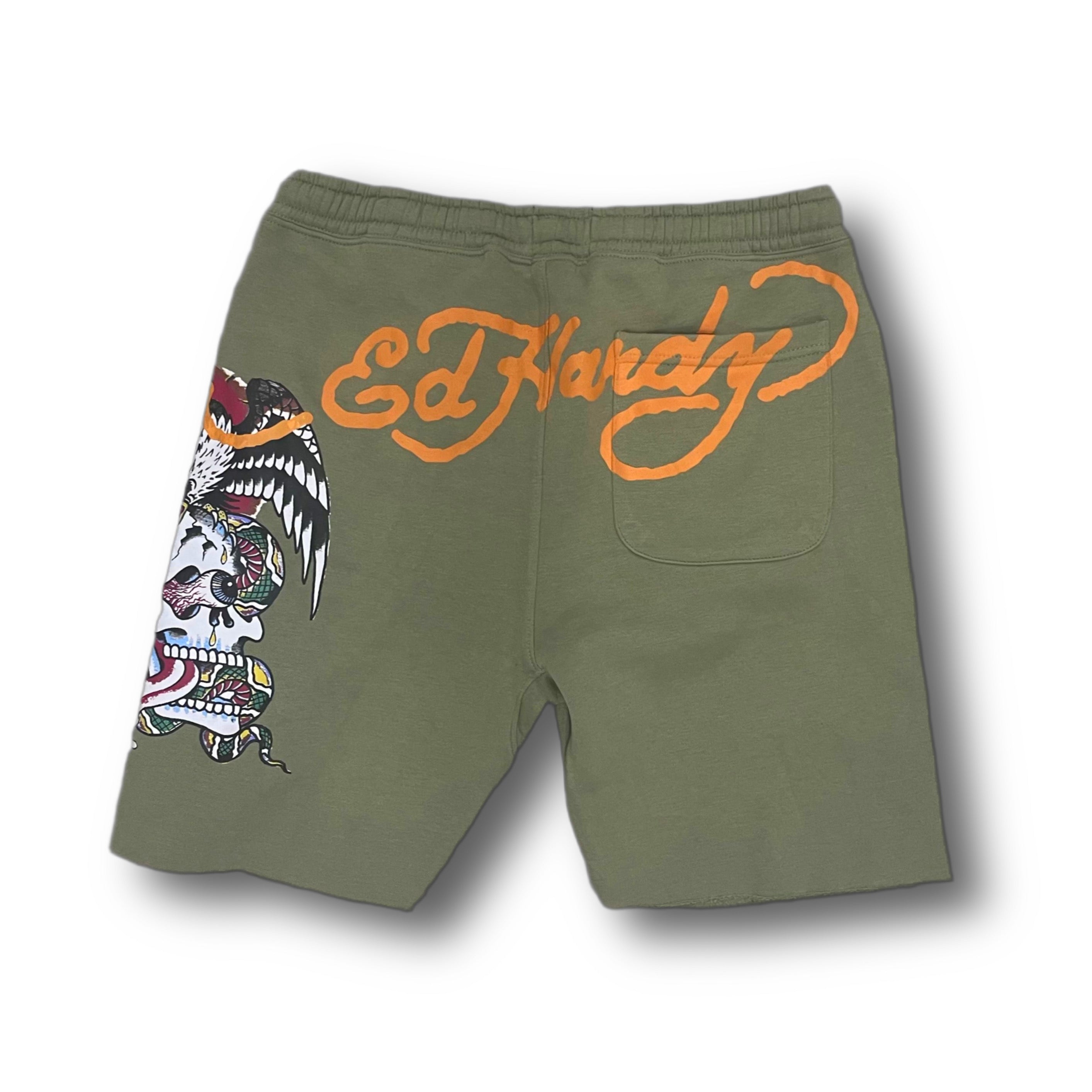 ED HARDY “Flying Skull” SAGE SHORTS