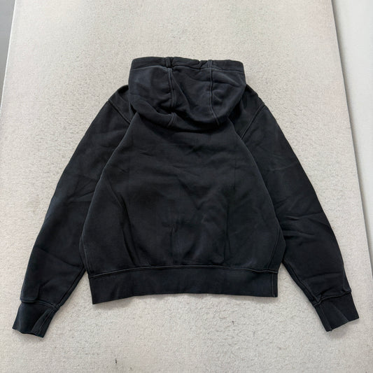 Nike Black Big Swoosh Logo Pullover Hoodie Size M photo 2
