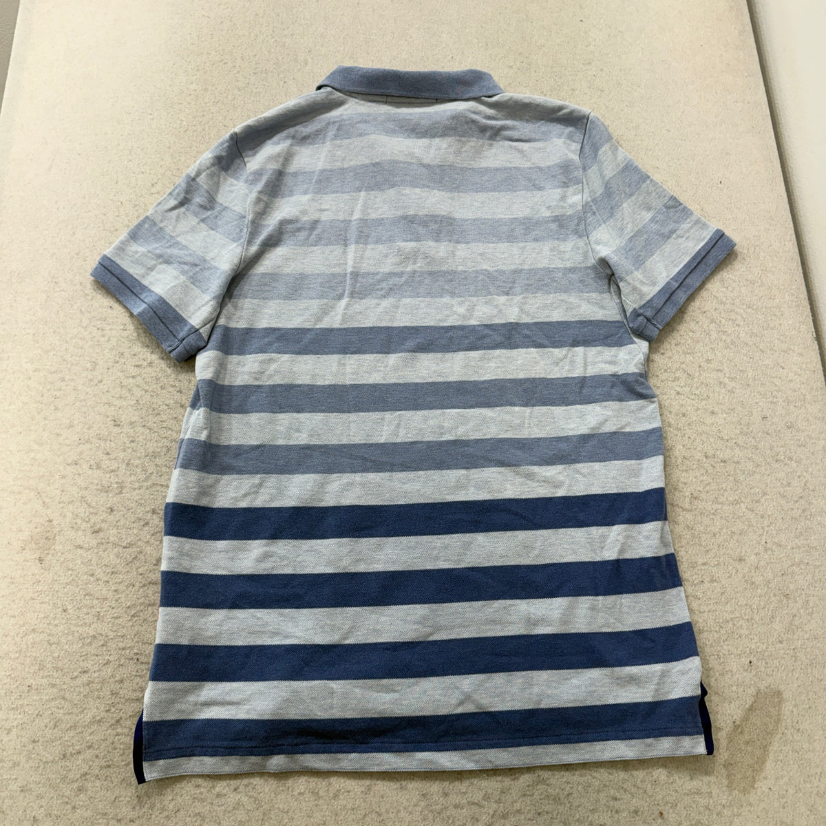 Nike blue grey gradient polo back