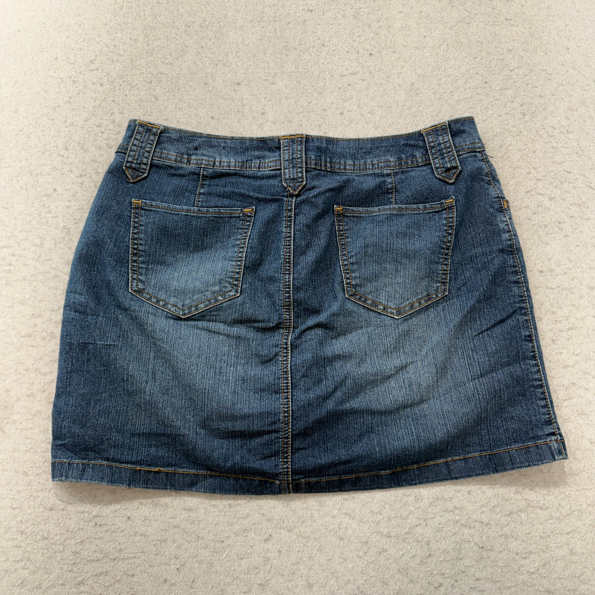 St. Johns Bay Womens Denim Mini Skirt Size 10 photo 2