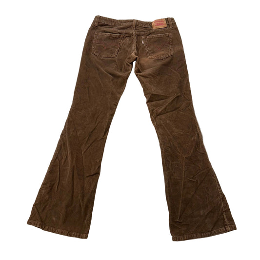 Levi's Strauss & Co 518 Superlow Women's Chestnut Corduroy Bootcut Pants Size 9M