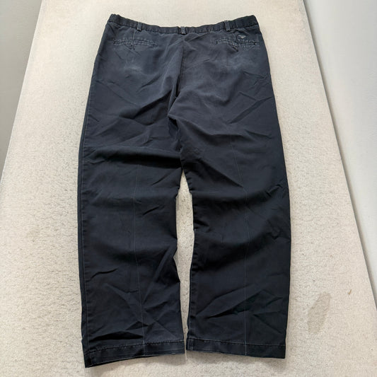 Dockers Pleated Chino Pants Men's Navy Blue Cotton Classic Fit Size 40x32 photo 2