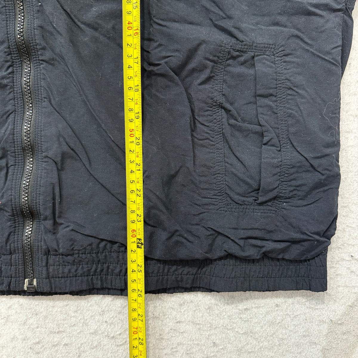 Nike Vintage Black Blue Full Zip Windbreaker Jacket Size L photo 5