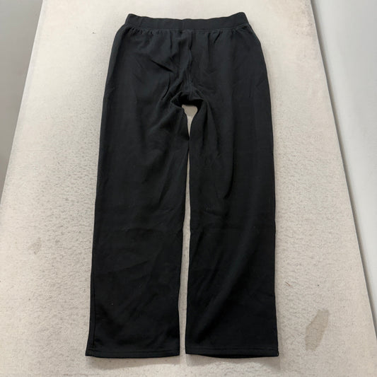 Bobbie Brooks Ladies Women's Black Fleece Sweatpants Pockets Casual Y2K Size XL