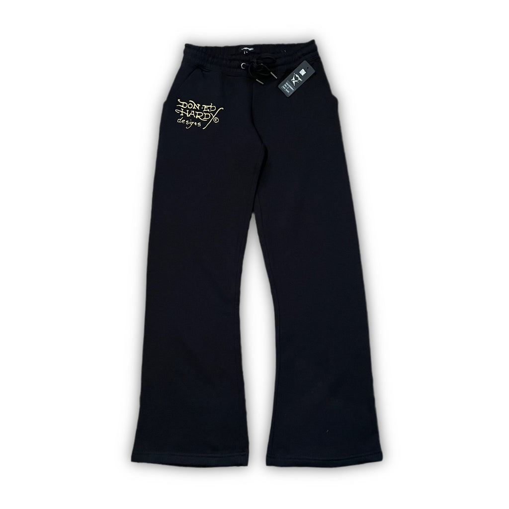 ED HARDY “MARY” BLACK TUBE TOP & PANT SET