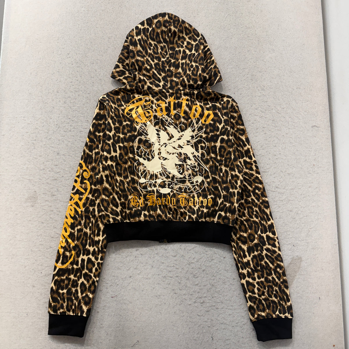 ED HARDY "Broken Heart" LOEPARD FLARED MATCHING SET
