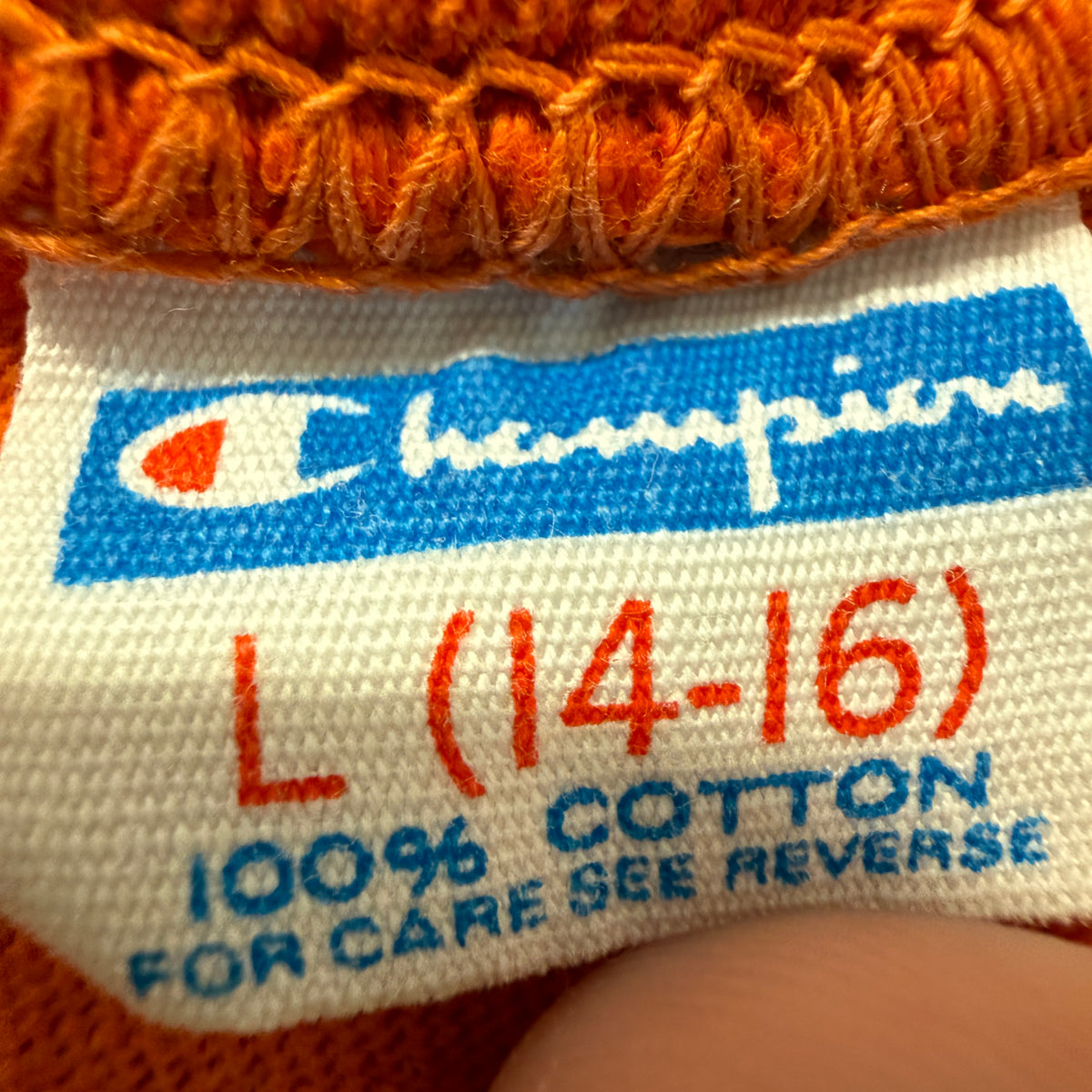 Champion Clemson tee brand tag