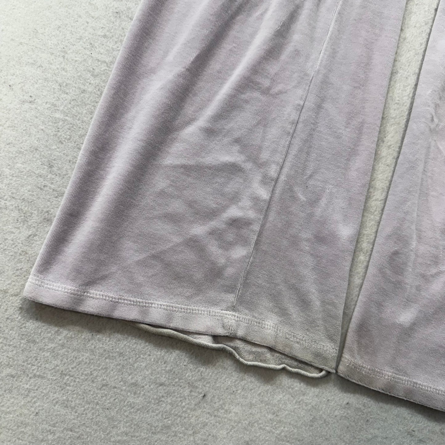 Vintage Juicy Couture Women's Lavender Velour Flare Track Pant Drawstring Size S