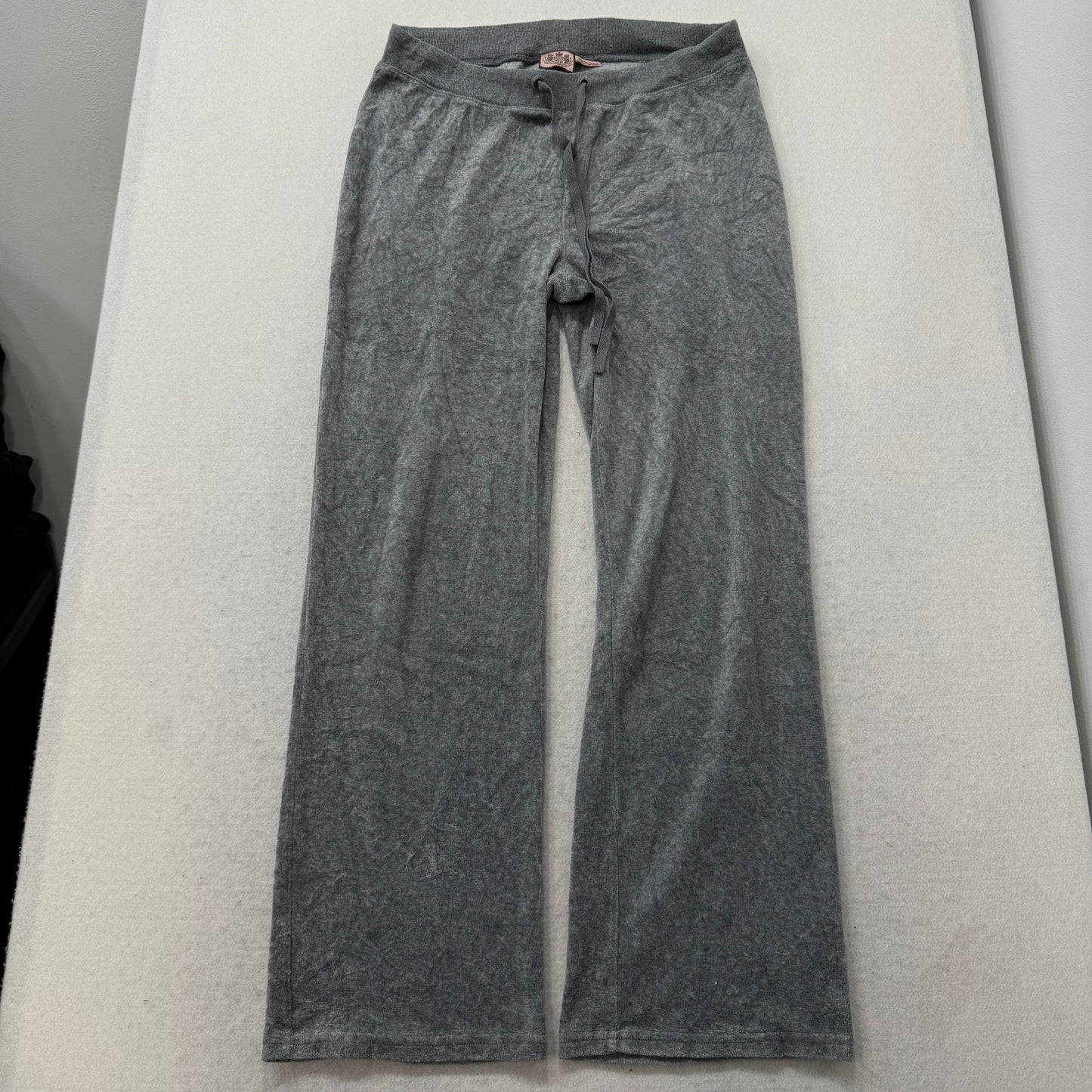 Vintage Juicy Couture Gray Velour Tracksuit Set Zip Up Jacket & Pant Y2k Size L