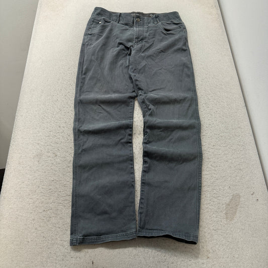 Columbia Five Pocket Pants Men's Gray Stretch Cotton Outdoor Casual Size 36x34 photo 1