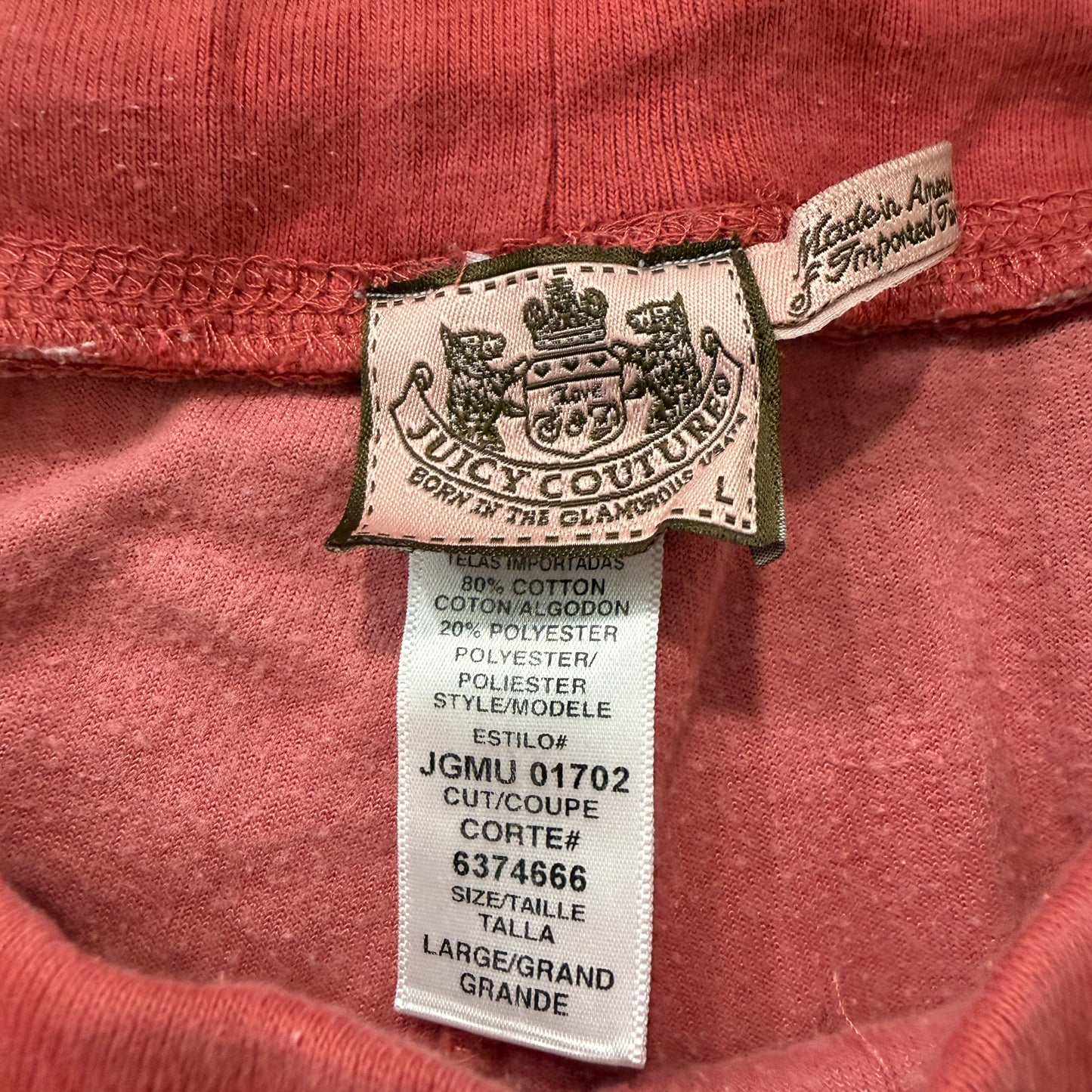Vintage Juicy Couture Women's Pink Velour Flared Track Pants Drawstring Size L