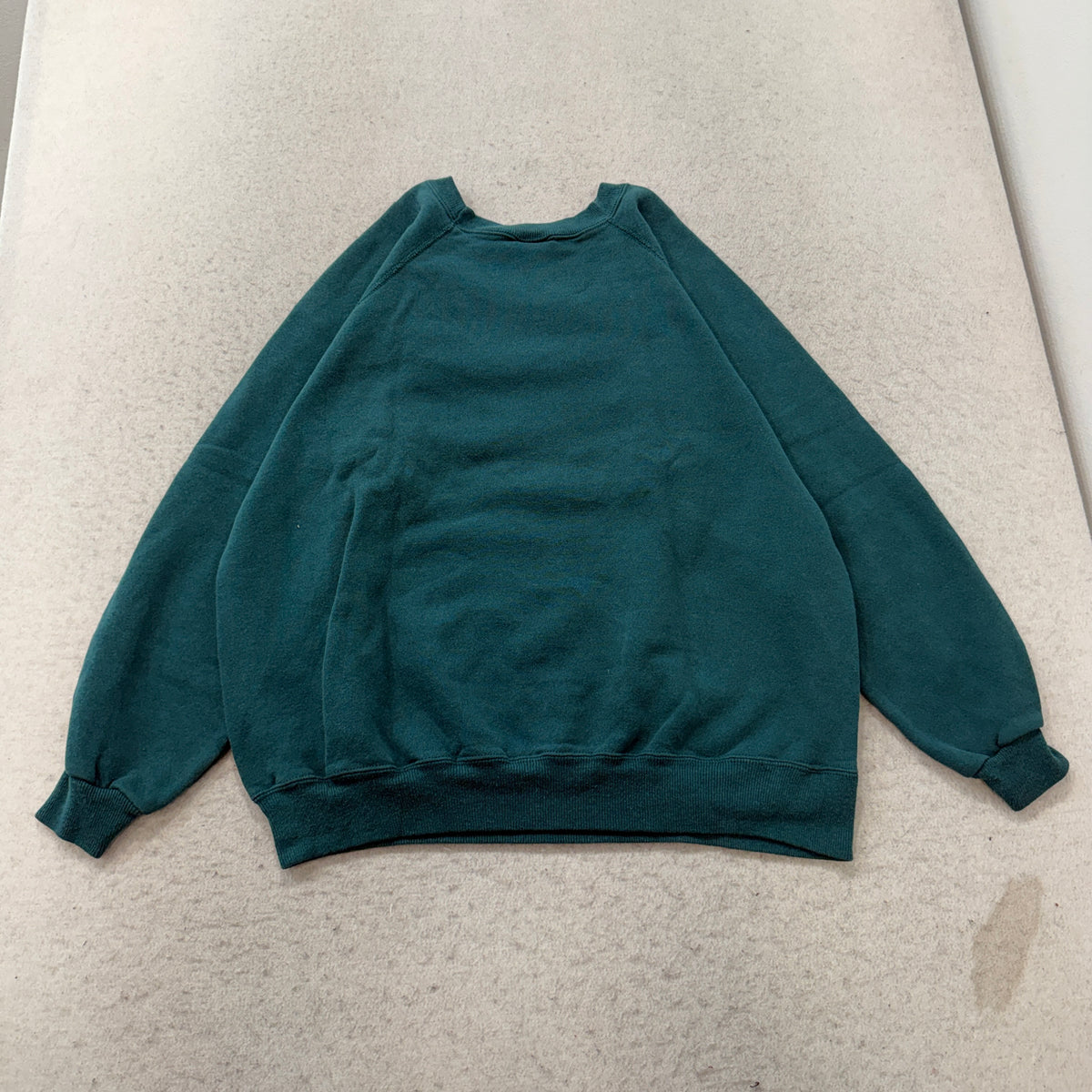 Hanes Activewear Vintage Teal Blank Crewneck USA Size L photo 2