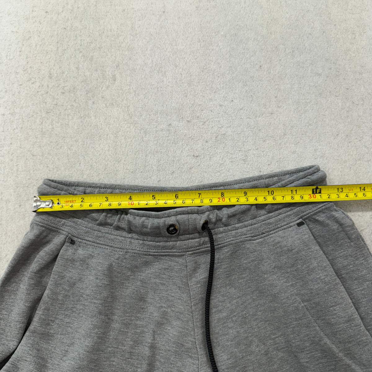 Nike Tech Fleece Jogger Pants Men's Heather Gray Zip Pocket Tapered Cuffed Size L photo 4
