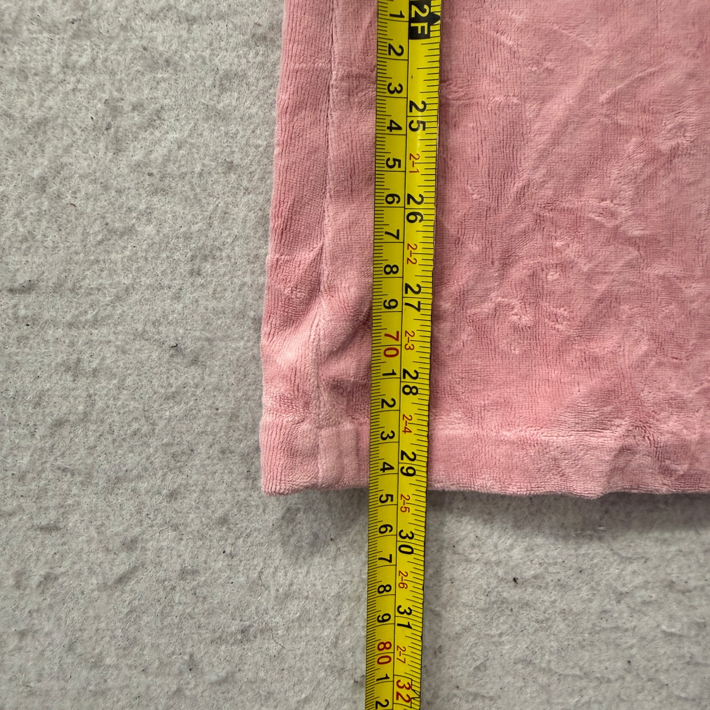 Juicy Couture Women's Pink Velour Flared Leg Track Pants Pockets Dog Logo Size S