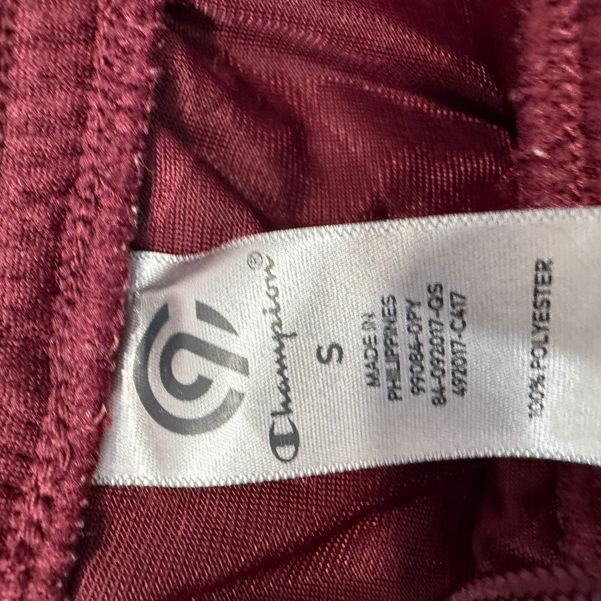 Champion C9 Athletic Shorts Men's Maroon Mesh Elastic Waist Gym Size S photo 3