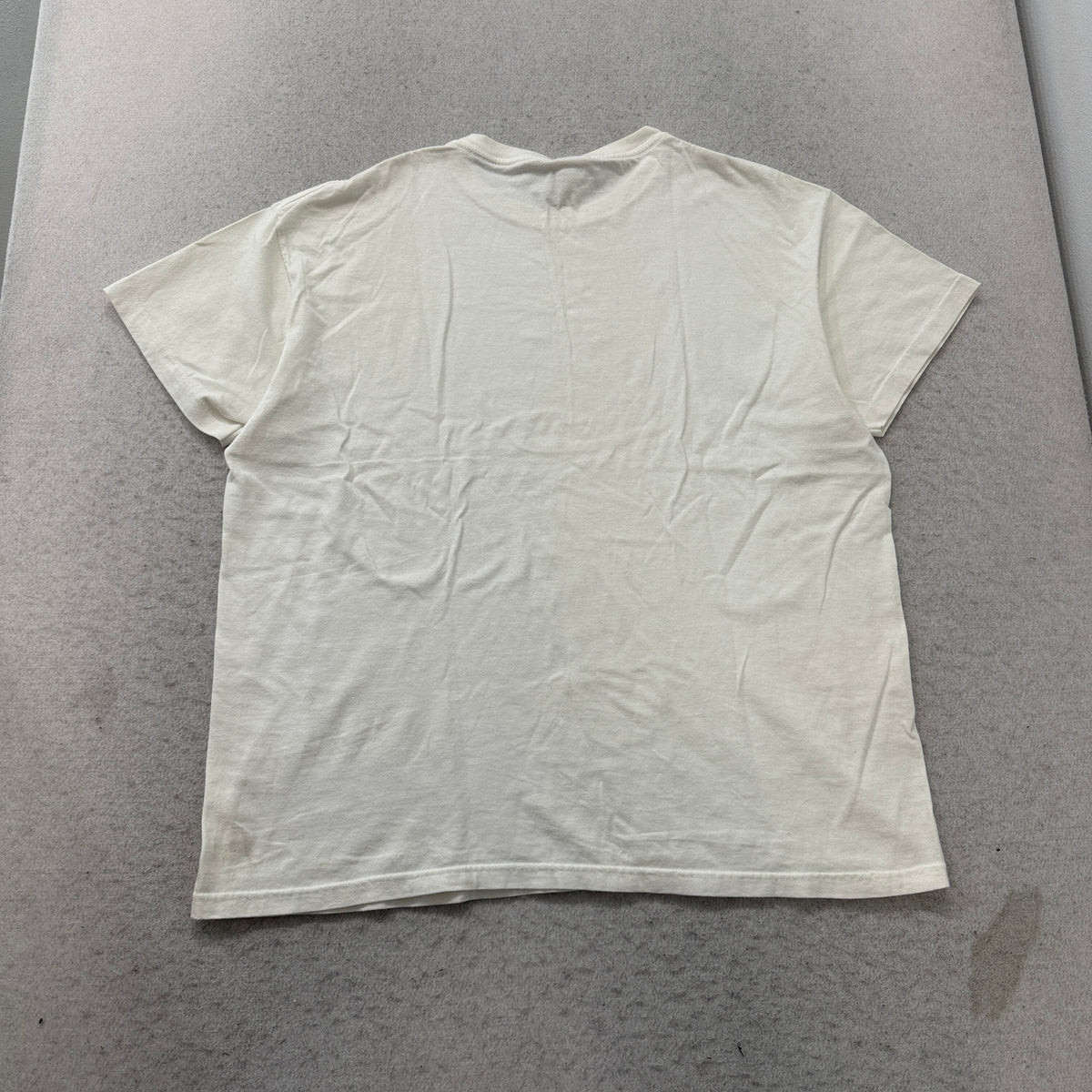Armani Exchange cream tee back view