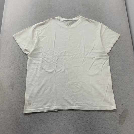 Armani Exchange cream tee back view