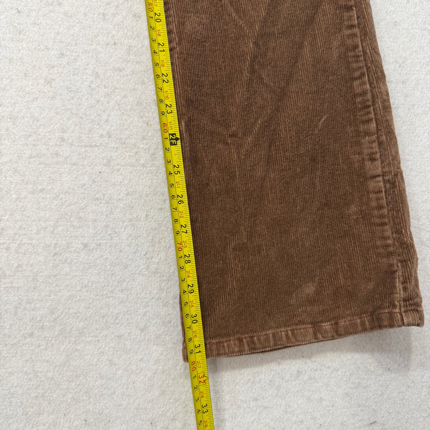 Levi's Strauss & Co 518 Superlow Women's Chestnut Corduroy Bootcut Pants Size 9M