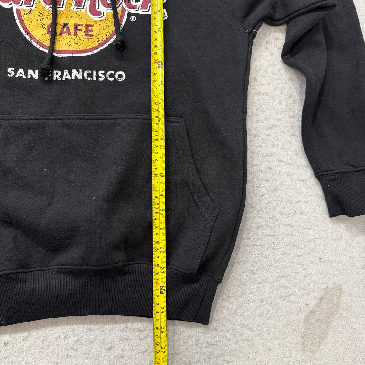 Hard Rock Cafe hoodie length
