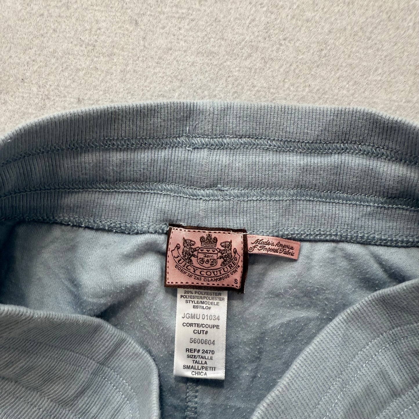 Vintage Juicy Couture Women's Gray Velour Flared Track Pants Bell Bottom Size S