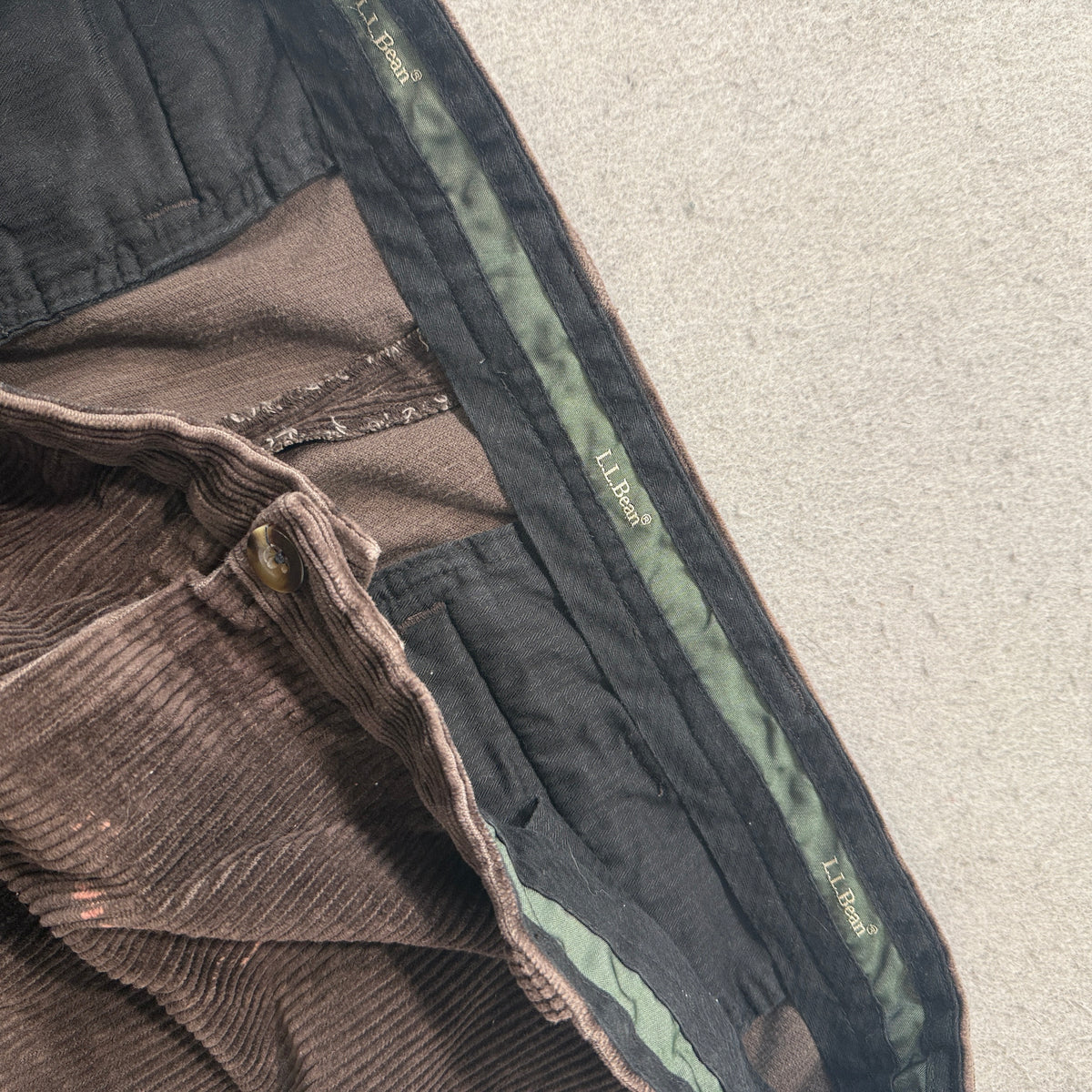 Brown Wide Wale Corduroy Pants Size 40x30 photo 3