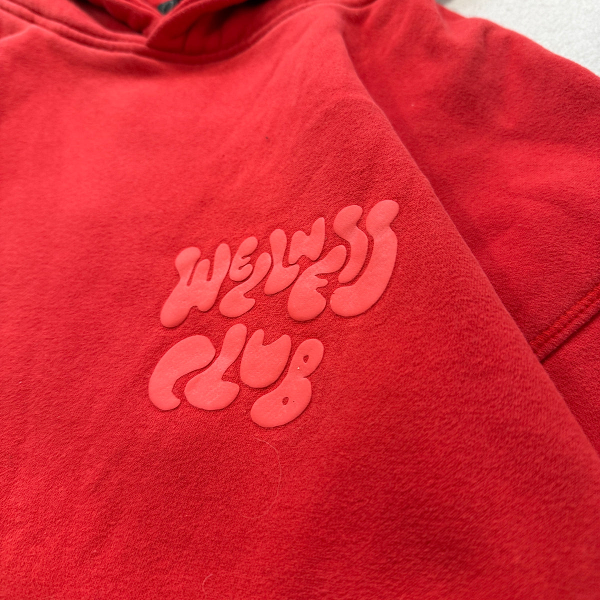 Cotton On Body Wellness Club Women's Red Pullover Hoodie Pockets Classic Size S