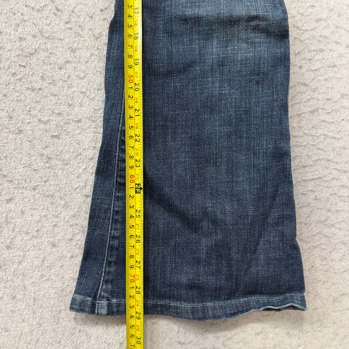 Rock & Republic Flare Jeans Women's Dark Wash Blue Denim Low Rise Size 30 photo 5