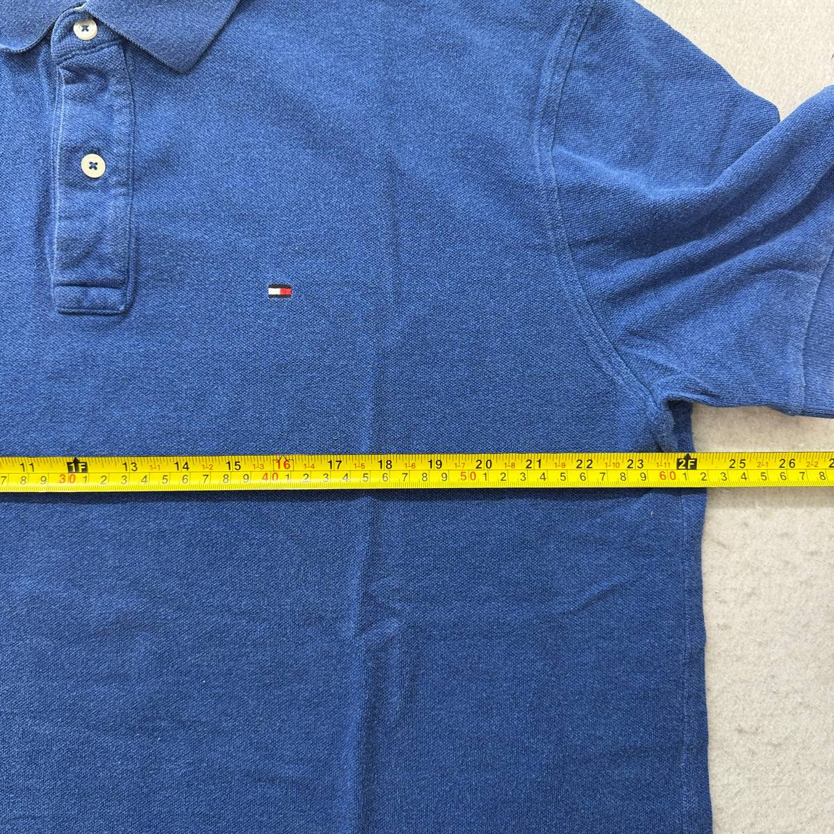 Tommy Hilfiger blue polo chest measurement