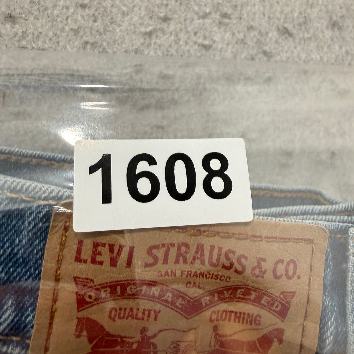 Levis 501 High Rise Cutoff Denim Shorts Size 29 photo 6