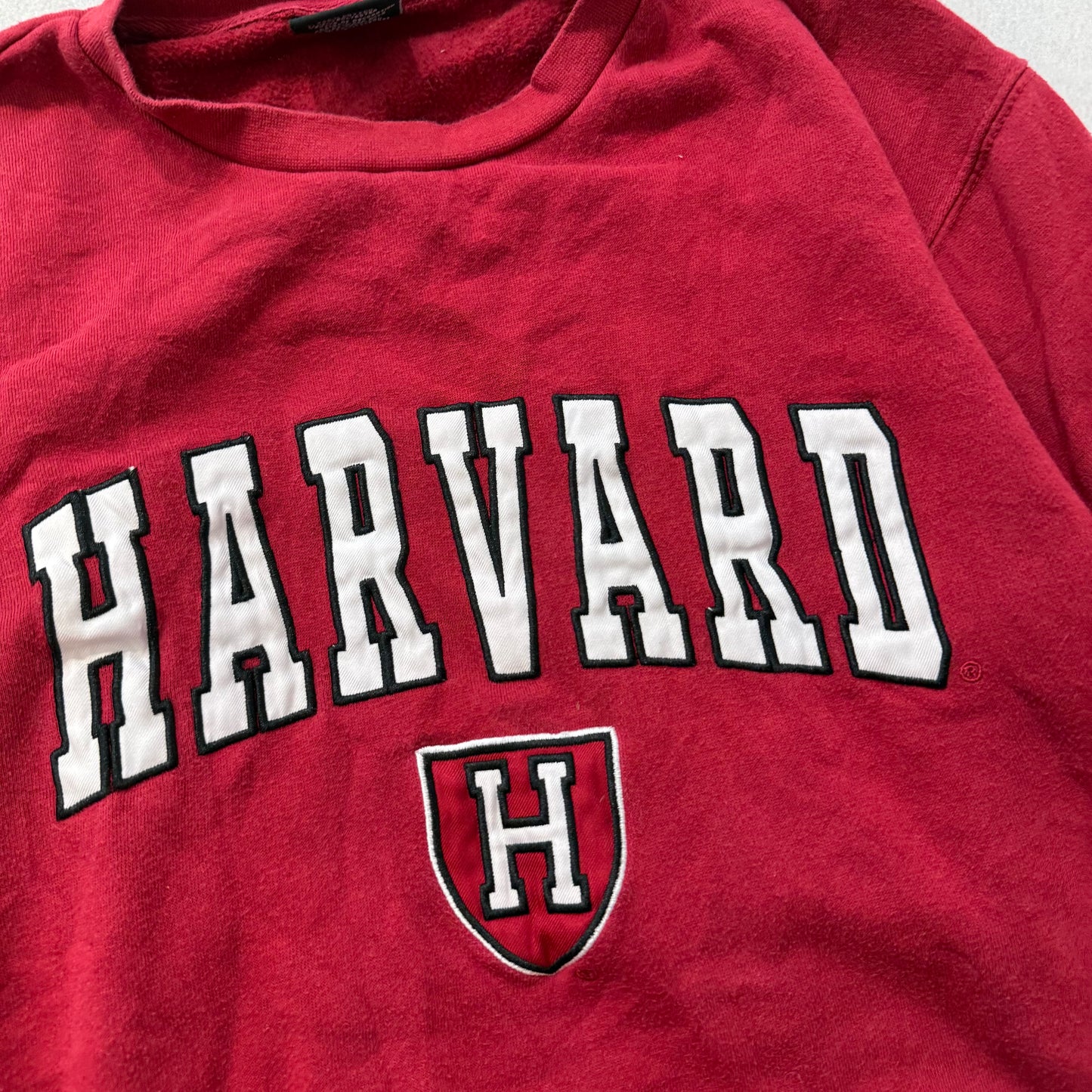 Colosseum Men's Crimson Cotton Sweatshirt Crew Neck Long Sleeves Graphic Size M