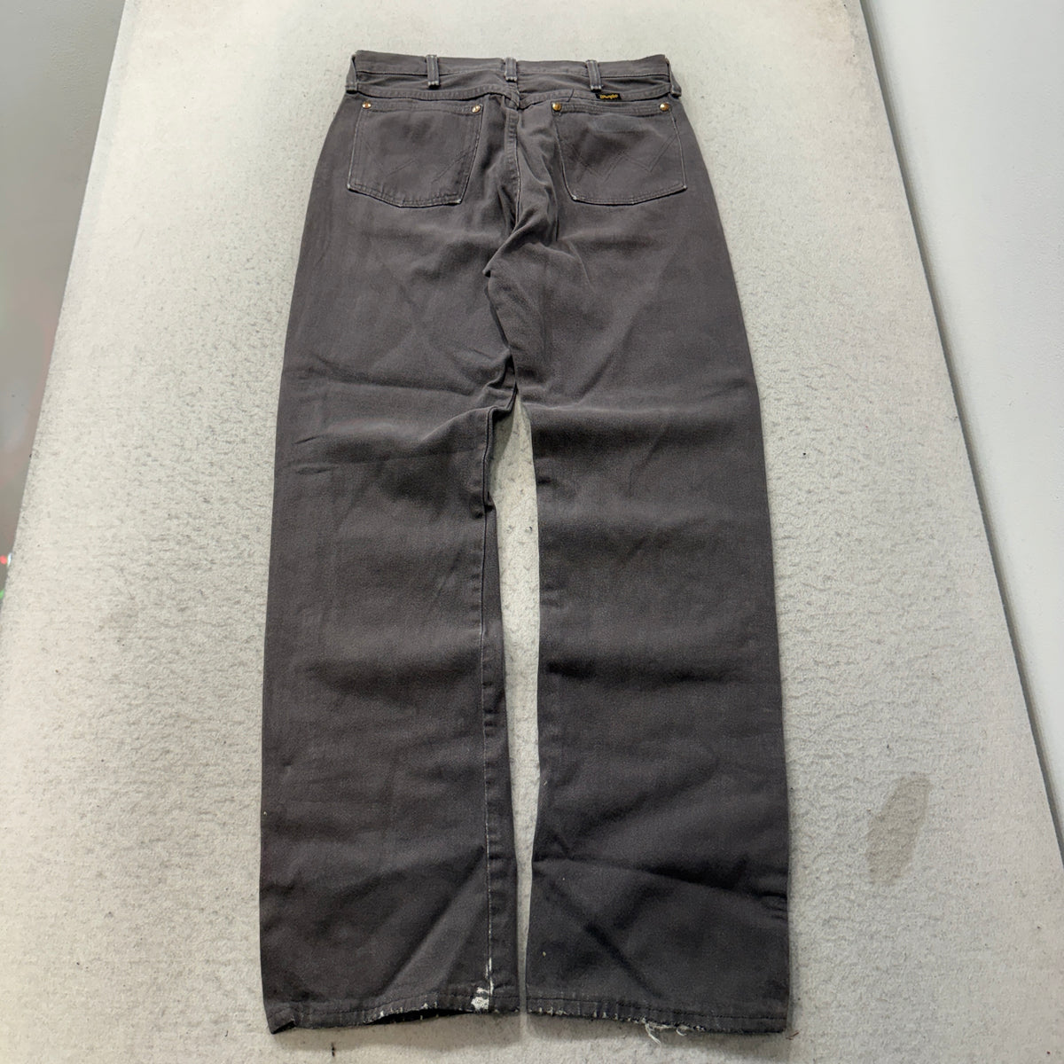 Wrangler Vintage Gray Denim Jeans USA Size 31x34 photo 2