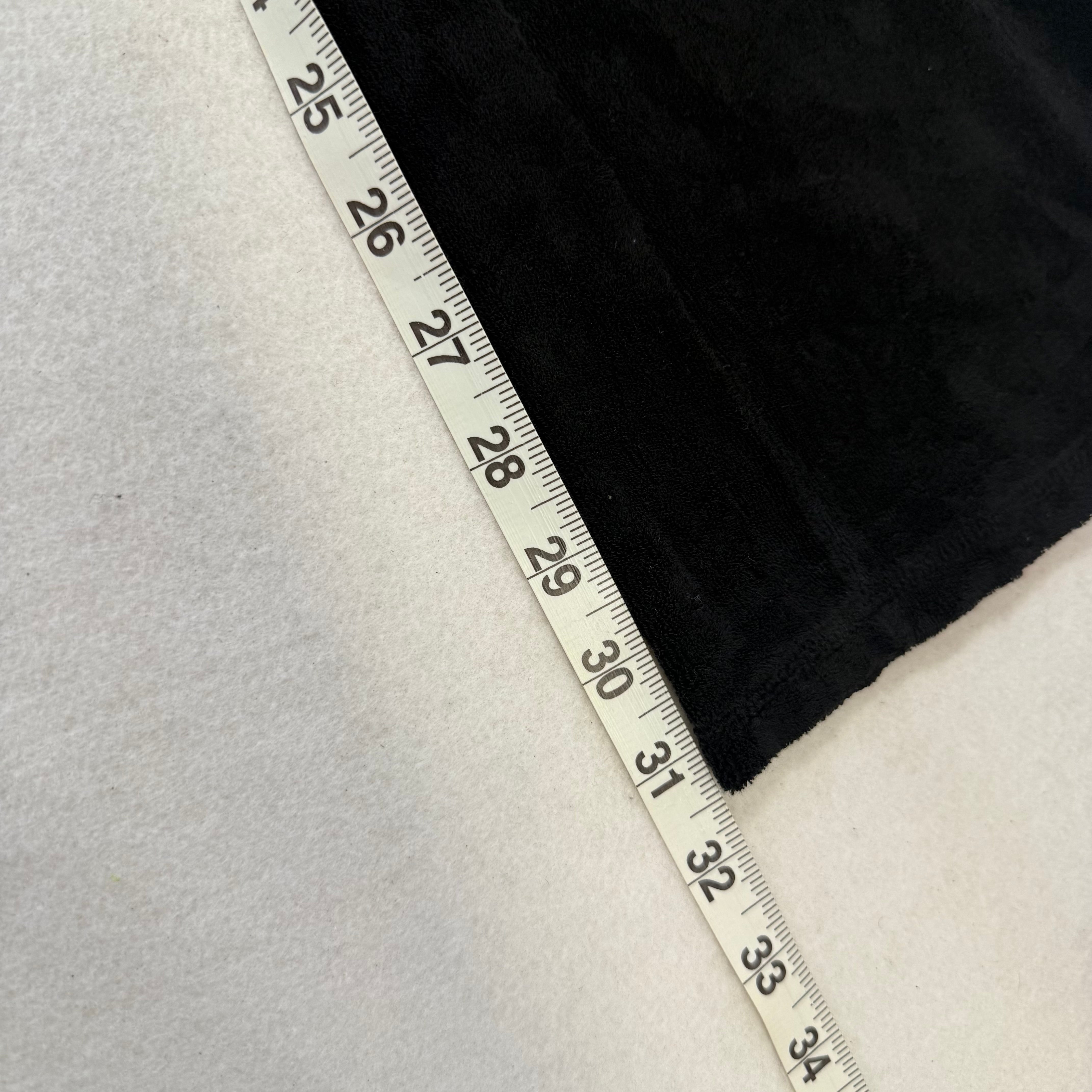 2003 Vintage Juicy Couture black terry cloth drawstring flare pants size P