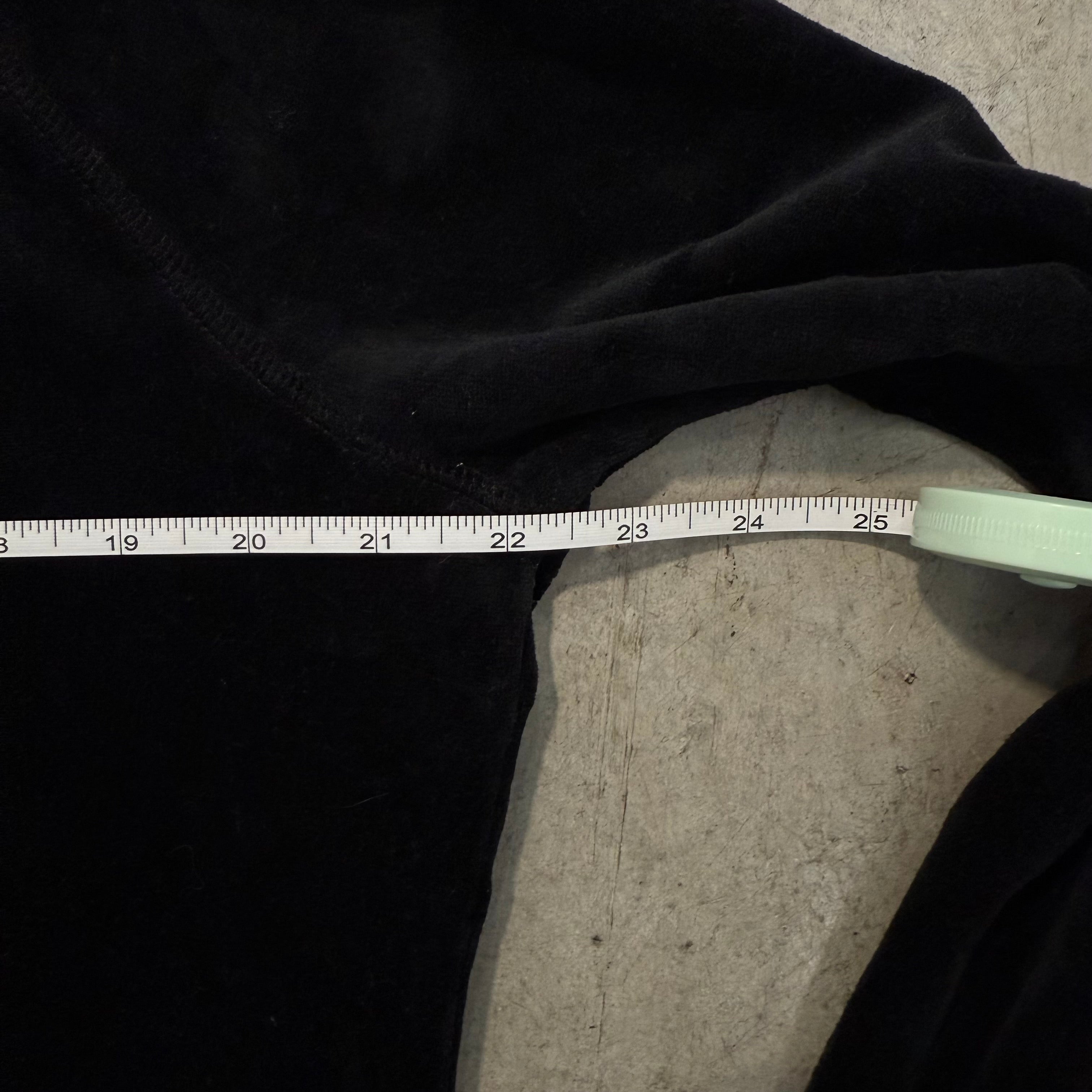 Black Velour Juicy Couture Hoodie w/ RARE EMBLEM DESIGN